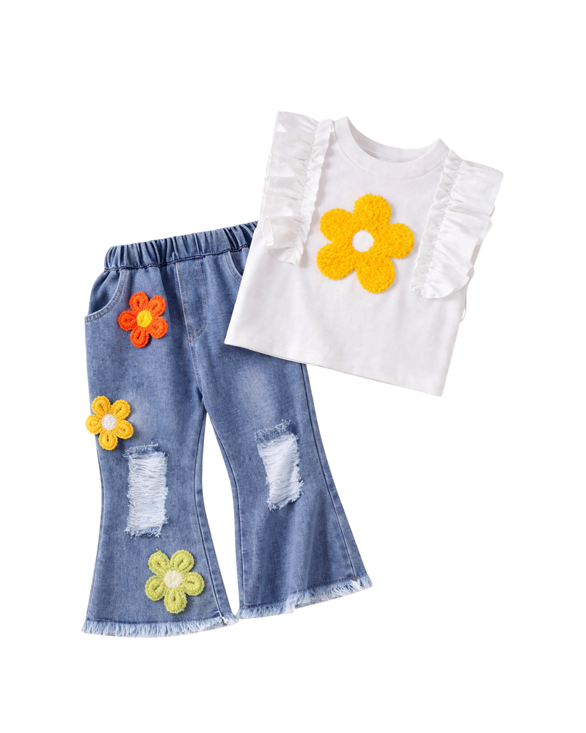 Flower Jean Set