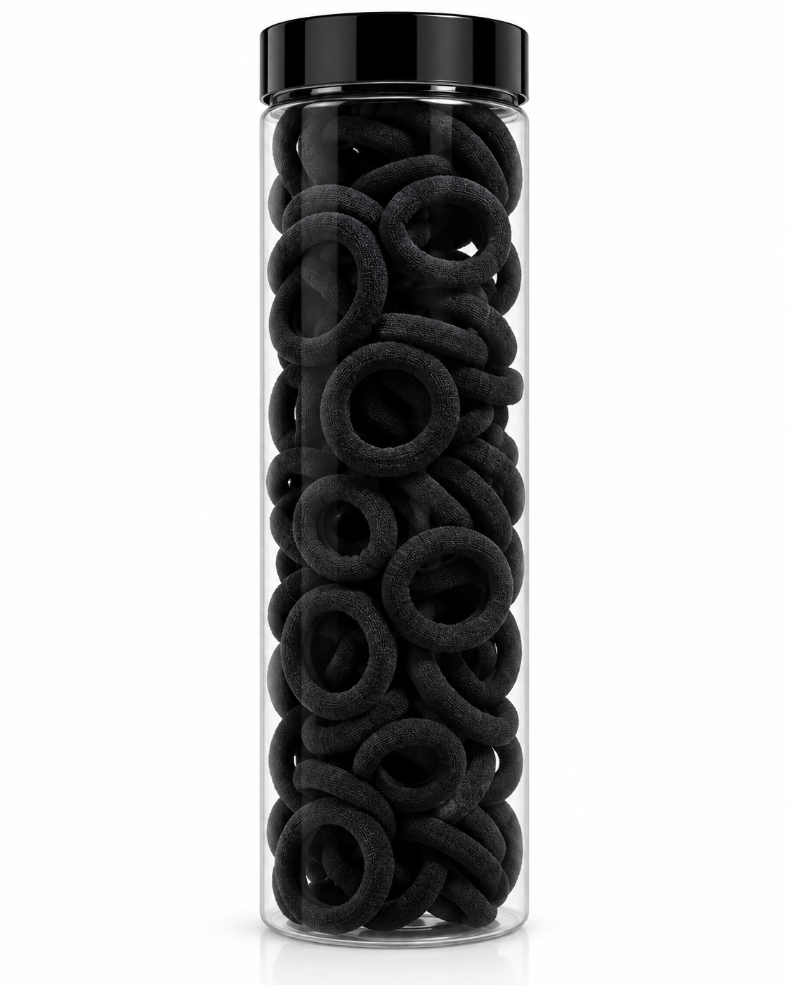 100 pcs Black Hair Bands Set